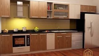Tủ bếp melamine là 1 loại tủ bếp gỗ công nghiệp được sản xuất trên 1 dây chuyền công nghệ hiện đại.