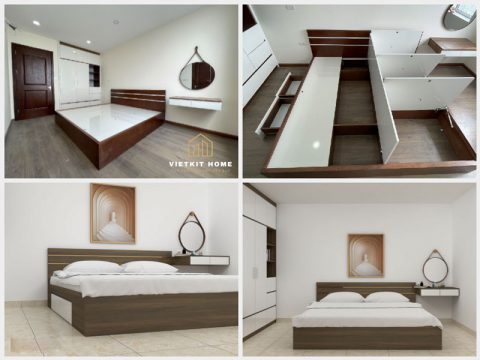  Vietkit Home thiết kế và thi công Nội Thất Căn Hộ 102m2 3 Phòng ngủ cho A.Trọng tại Nam Trung Yên.
