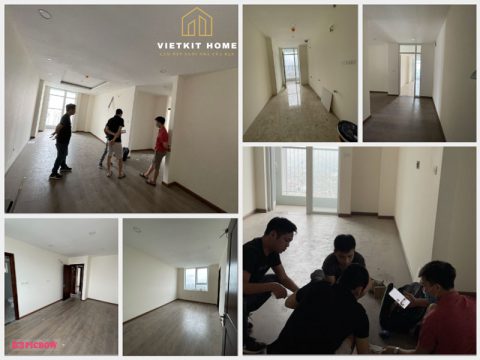 Vietkit Home thiết kế và thi công Nội Thất Căn Hộ 102m2 3 Phòng ngủ cho A.Trọng tại Nam Trung Yên.
