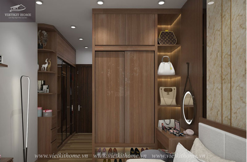 Thiết kế nội thất chung cư Eurowindow Đông Trù- Gia đình chị Ánh Anh Tuấn. Phòng ngủ