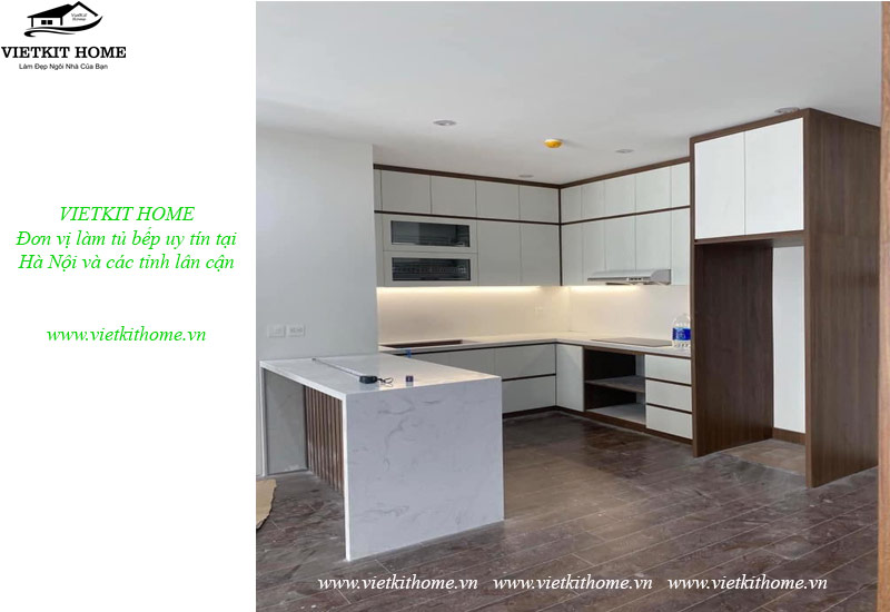 Vietkit Home chuyên làm Tủ Bếp MDF Đẹp giá rẻ