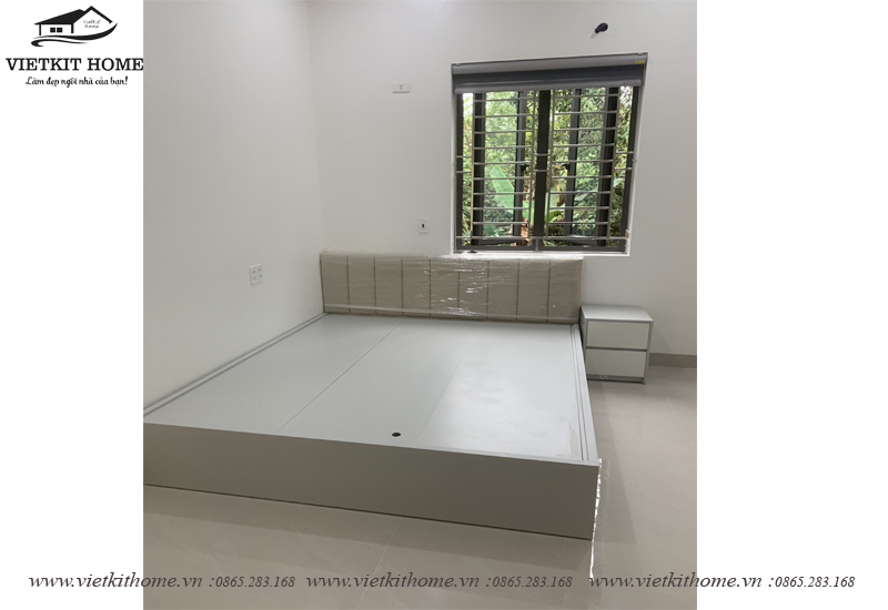 Giường ngủ MDF Thái Lan lõi xanh chống ẩm phủ Melamine