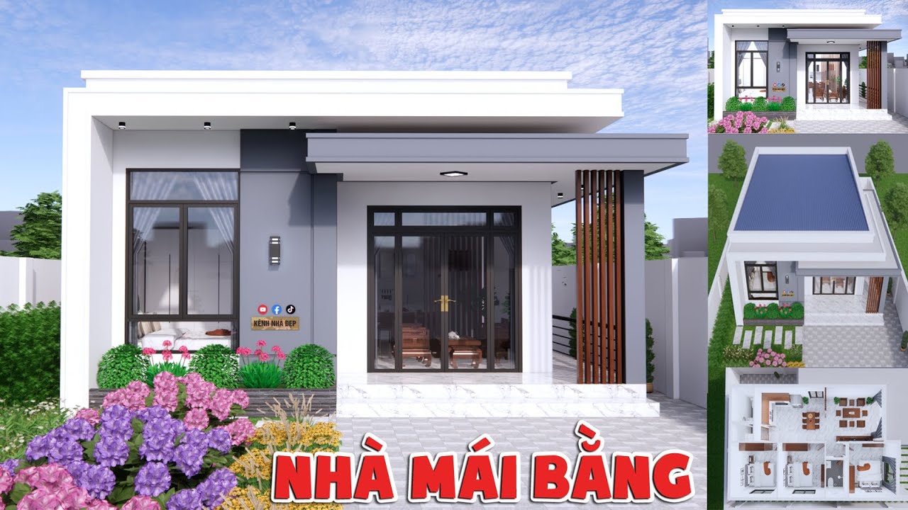 Nhà Cấp 4 Mái Bằng Phóng Khoáng