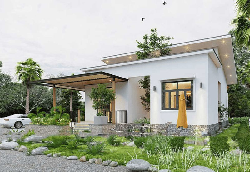 Nhà Cấp 4 Vườn (Phong cách Resort)