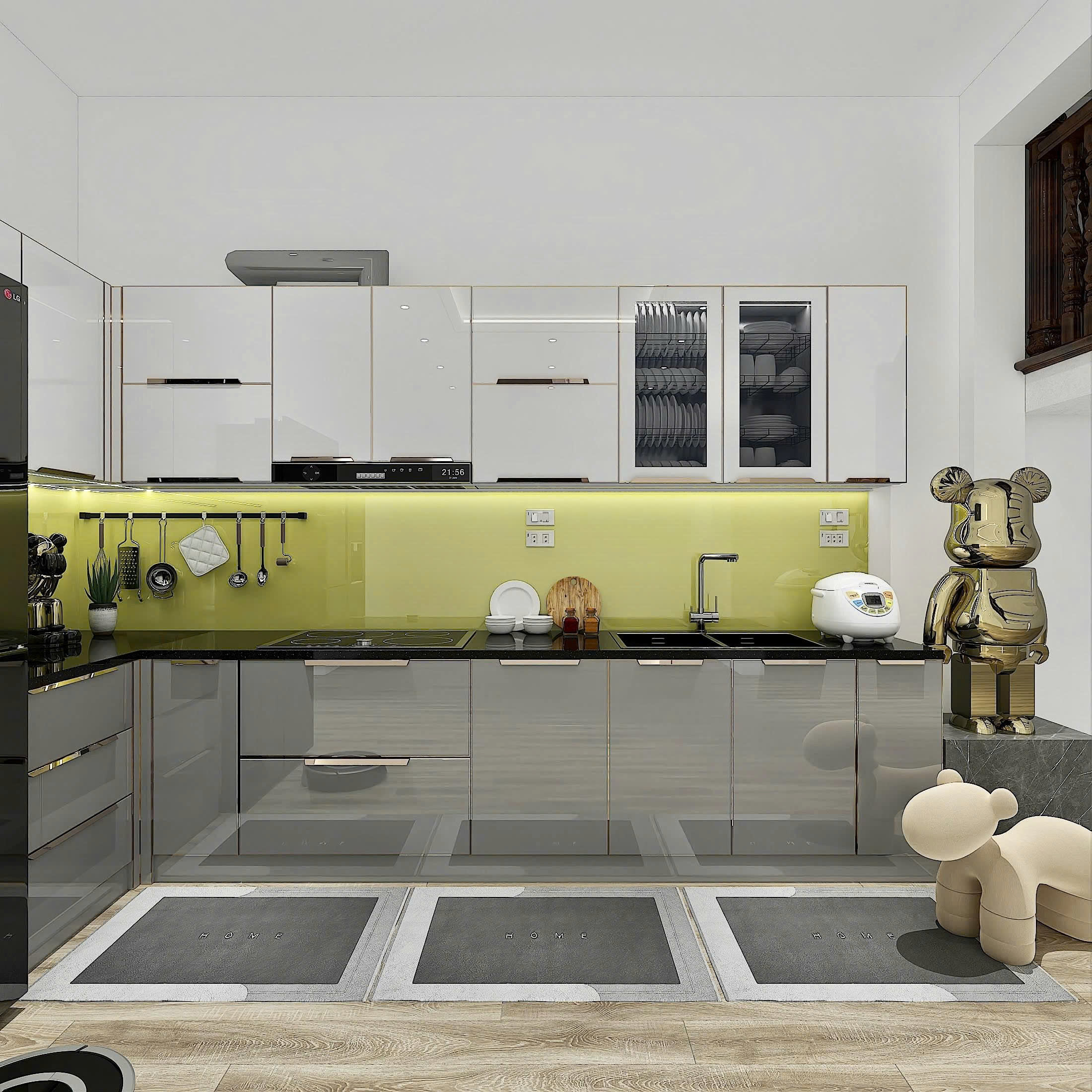 tủ bếp inox 304