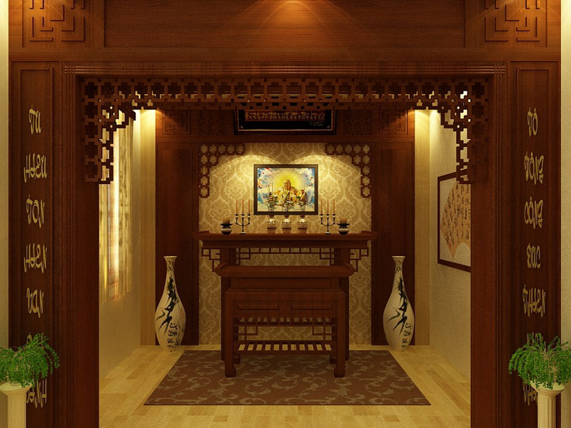 nội thất phòng thờ 