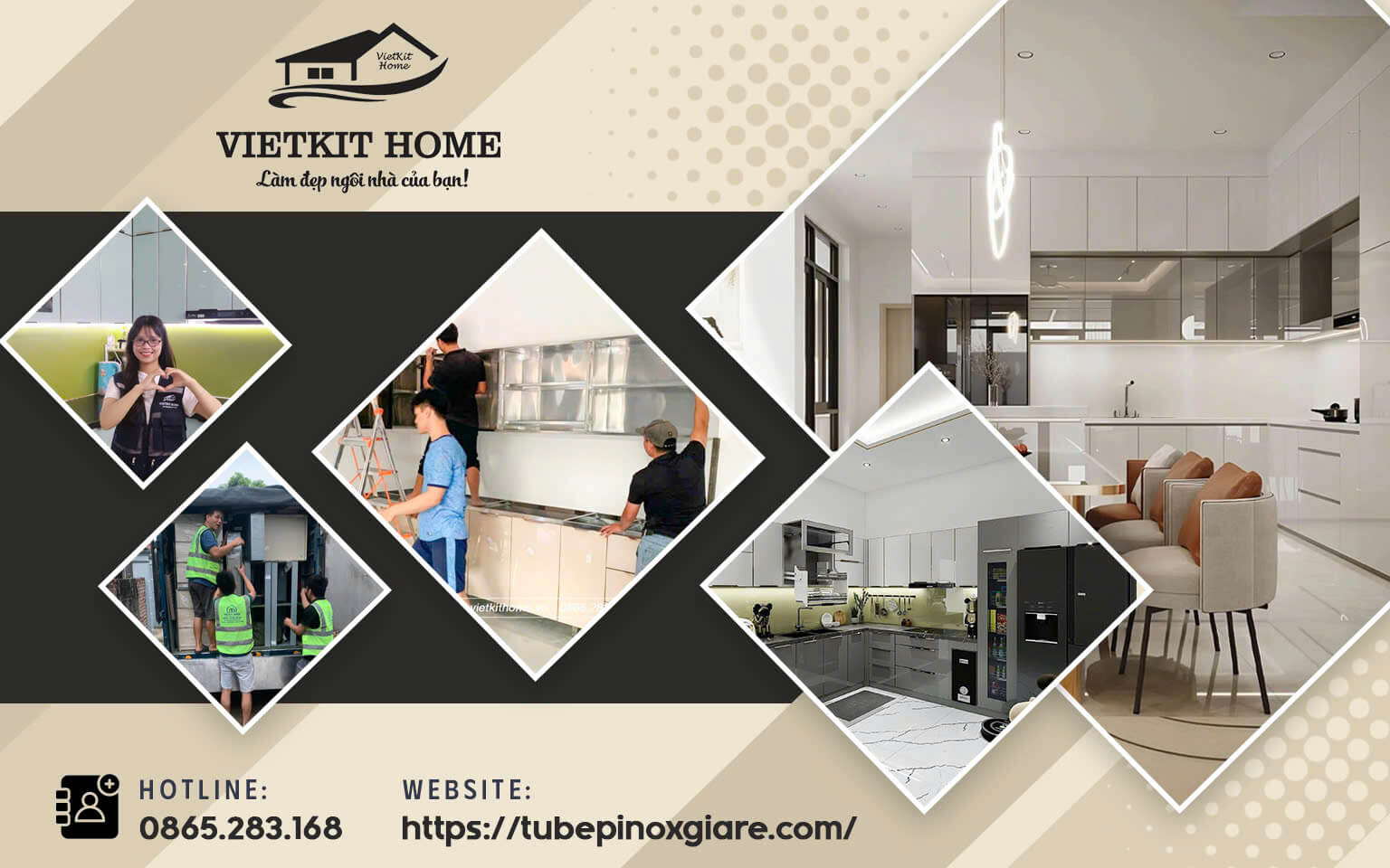 THIẾT KẾ TỦ BẾP INOX GIÁ RẺ