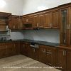 Mẫu Tủ Bếp Gỗ Sồi Nga Đẹp giá rẻ-vietkithome, Tủ Bếp Gỗ Sồi Nga