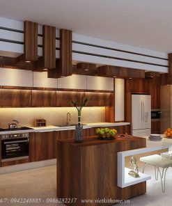 Tủ bếp có Quầy Bar Đẹp 2021- Vietkit Home