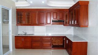 Tủ bếp gỗ xoan đào- Gỗ Xoan Đào Vietkit Home