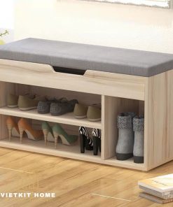 Mẫu tủ đựng giày Đẹp 2021 trong phòng khách- Vietkit Home