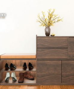 Mẫu tủ đựng giày Đẹp 2021 trong phòng khách- Vietkit Home
