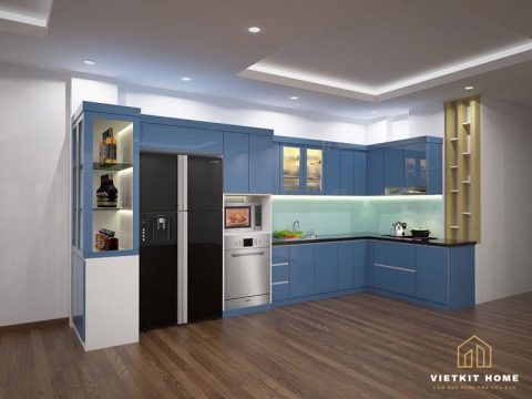 Xưởng Tủ Bếp Có Bàn Đảo Acrylic 2021, Nội Thất Tủ Bếp 2021