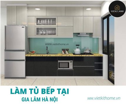 Làm tủ bếp tại gia lâm Hà Nội