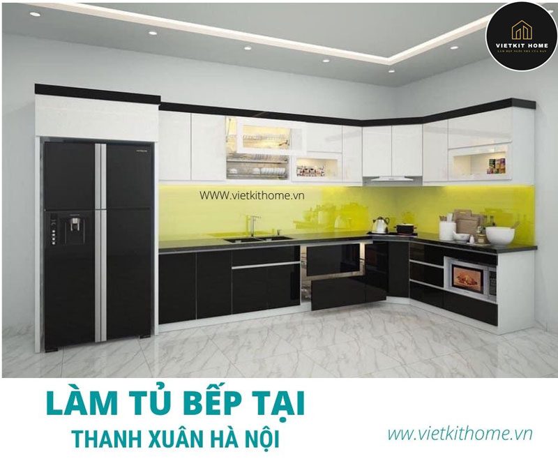 Làm Nội thất tủ bếp tại Thanh Xuân- Vietkit Home