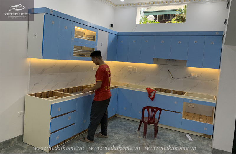 Tủ Bếp Picomat Tại Đông Anh - Hà Nội, Gia Đình Anh Quang Thu