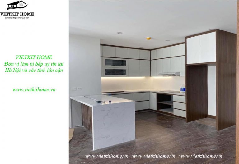 Vietkit Home chuyên làm Tủ Bếp MDF Đẹp giá rẻ