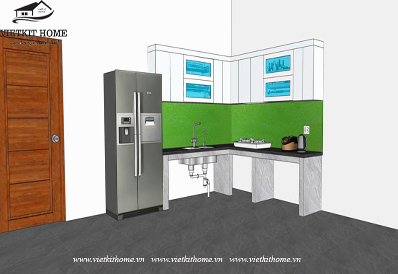 Thiết kế 2D tủ bếp
