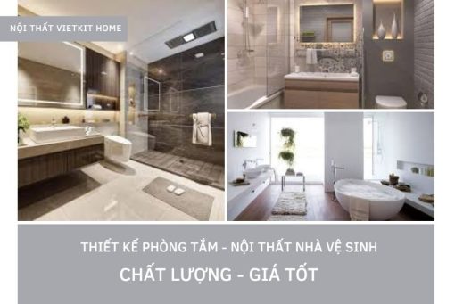 Mẫu thiết kế phòng tắm đẹp - nội thất nhà vệ sinh chất lượng, giá tốt