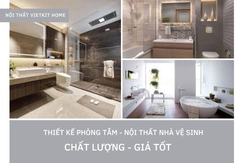 Mẫu thiết kế phòng tắm đẹp - nội thất nhà vệ sinh chất lượng, giá tốt
