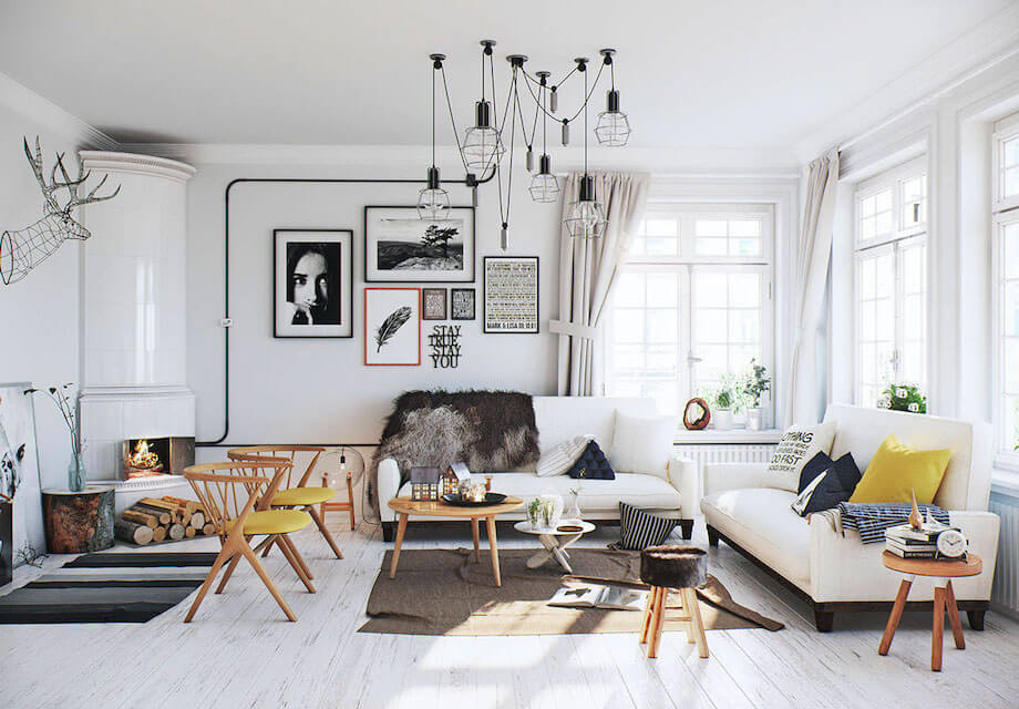 Phong cách Scandinavian cao cấp (Bắc Âu)