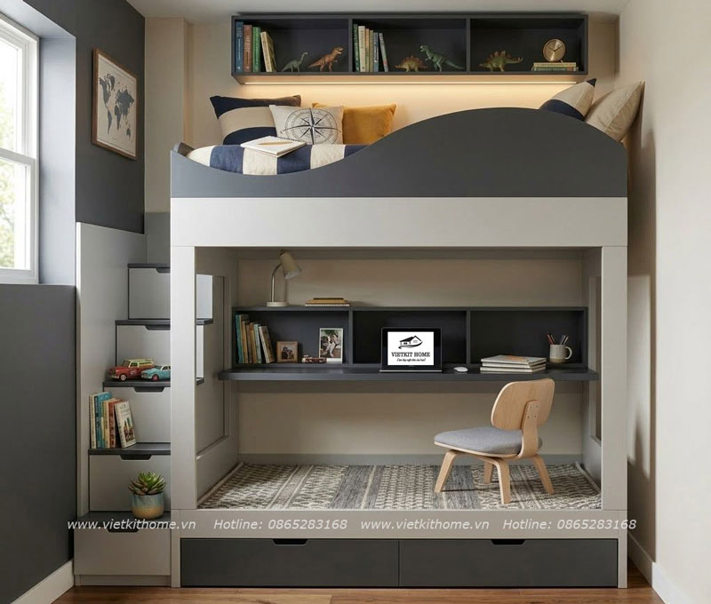 Mẫu 14 Giường Tầng Trẻ Em Giá Tốt Tại Hà Nội | Vietkit Home