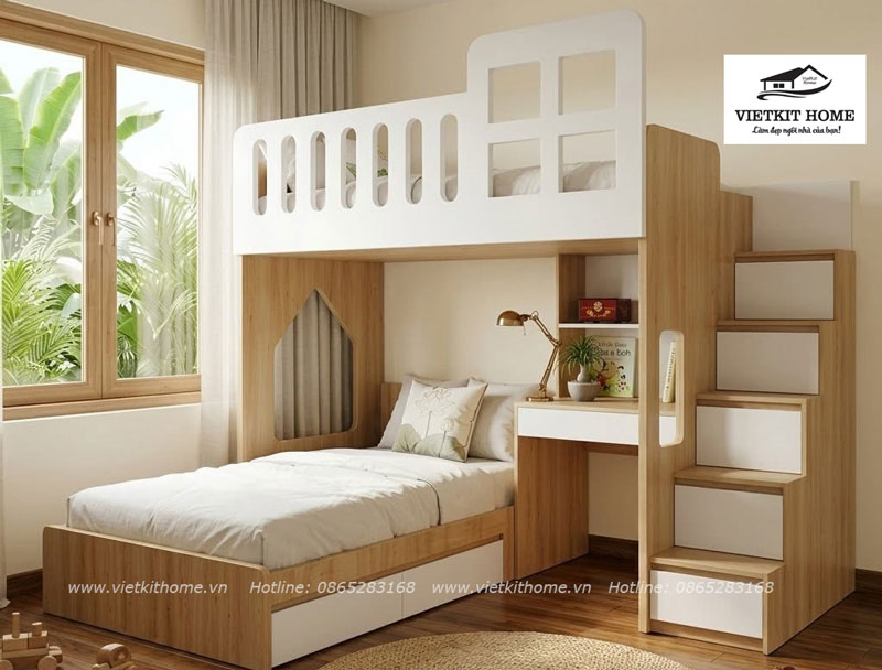 Mẫu 18 Giường Tầng Trẻ Em Giá Tốt Tại Hà Nội | Vietkit Home