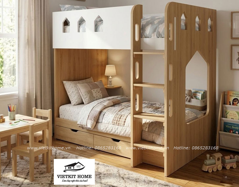 Mẫu 20 Giường Tầng Trẻ Em Giá Tốt Tại Hà Nội | Vietkit Home