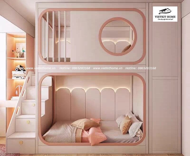 Mẫu 1 Giường Tầng Trẻ Em Giá Tốt Tại Hà Nội | Vietkit Home