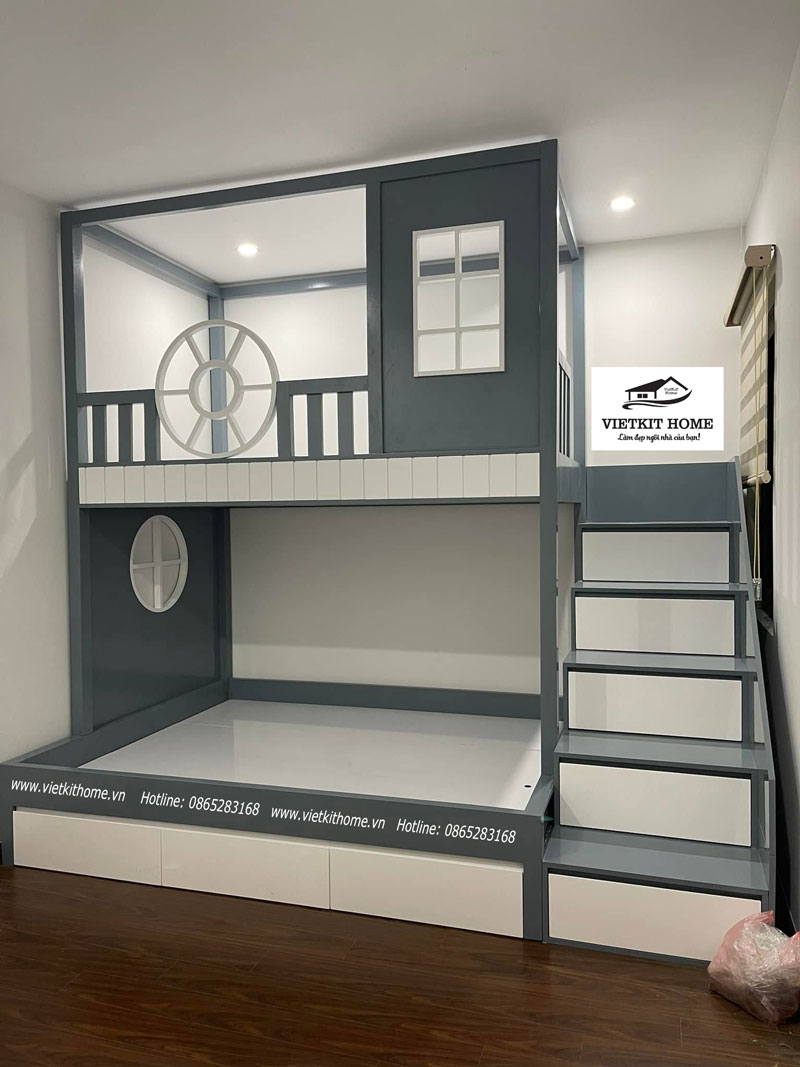 Mẫu 3 Giường Tầng Trẻ Em Giá Tốt Tại Hà Nội | Vietkit Home