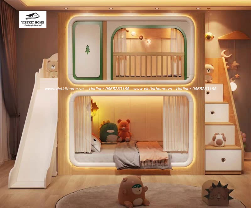 Mẫu 5 Giường Tầng Trẻ Em Giá Tốt Tại Hà Nội | Vietkit Home