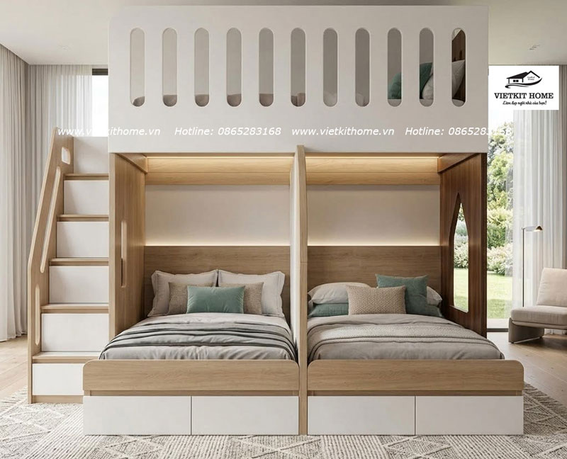 Mẫu 12 Giường Tầng Trẻ Em Giá Tốt Tại Hà Nội | Vietkit Home