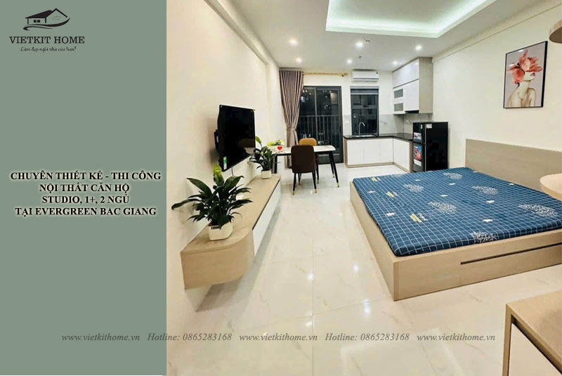 Vietkit Home thi công nội thất tại Chung cư Evergreen Bắc Giang