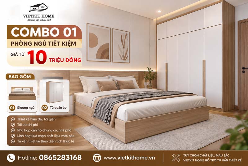 COMBO PHÒNG NGỦ VIETKIT HOME- giá từ 20 triệu