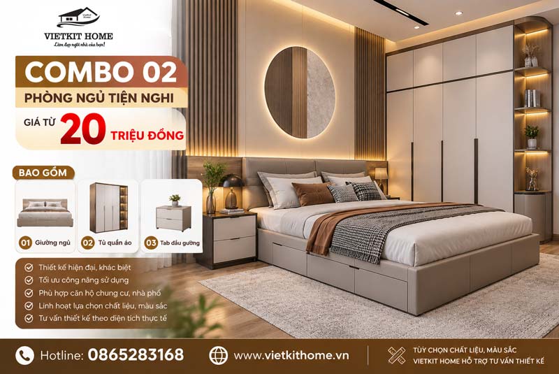 COMBO PHÒNG NGỦ VIETKIT HOME- giá từ 10 triệu